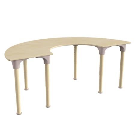 Flash Furniture 29.5 in W, 59 in L, 23 in H, Beechwood, Birch Plywood, Steel, Beech MK-ME088019-GG